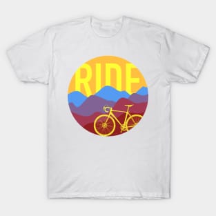 Ride - Cyclocross Bicycle Retro Colors T-Shirt